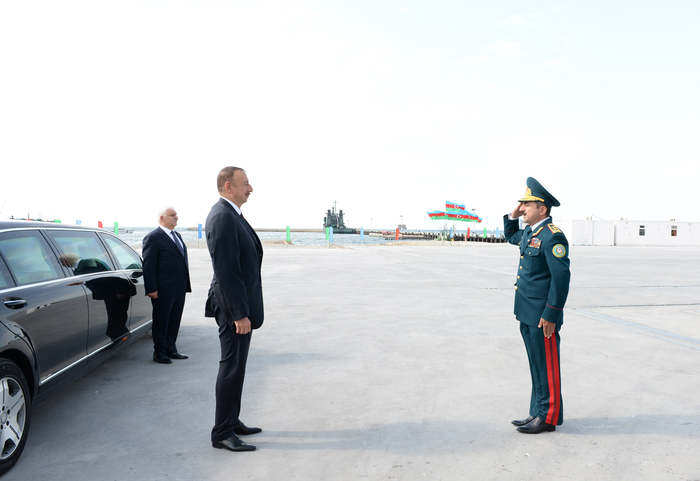 President Aliyev attends opening of new shipyard of State Border Service's Coast Guard