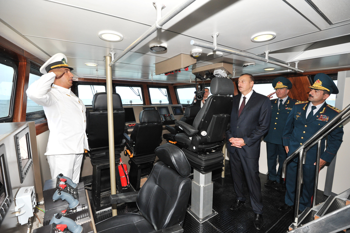 President Aliyev attends opening of new shipyard of State Border Service's Coast Guard
