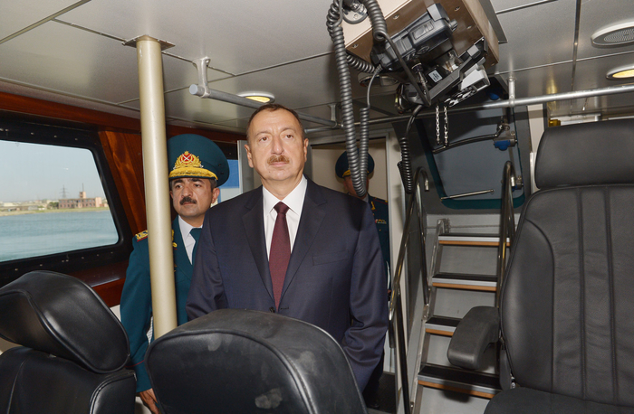 President Aliyev attends opening of new shipyard of State Border Service's Coast Guard