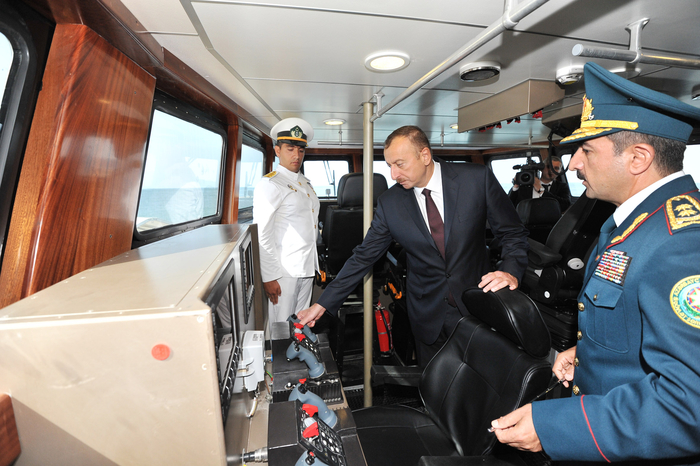 President Aliyev attends opening of new shipyard of State Border Service's Coast Guard