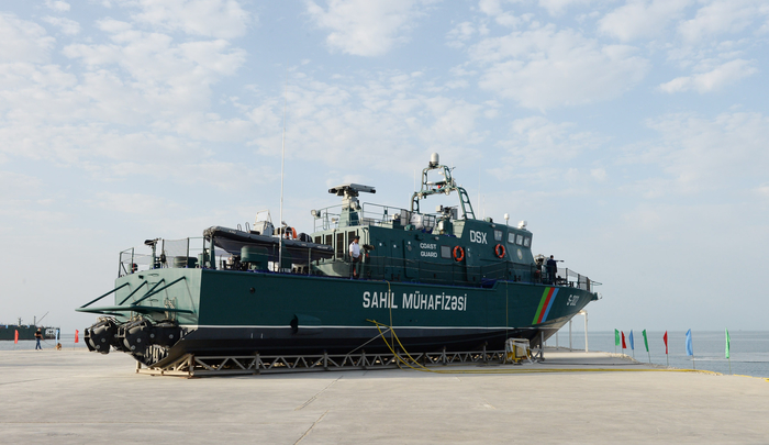 President Aliyev attends opening of new shipyard of State Border Service's Coast Guard