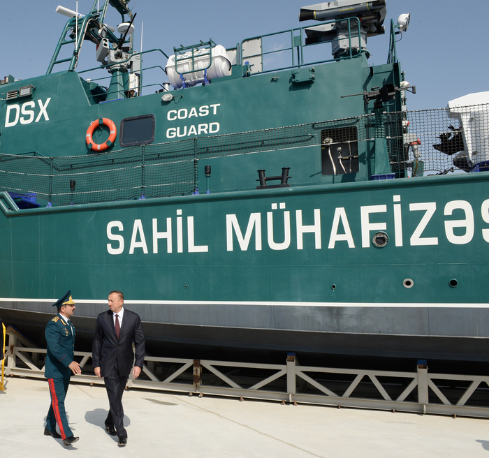 President Aliyev attends opening of new shipyard of State Border Service's Coast Guard