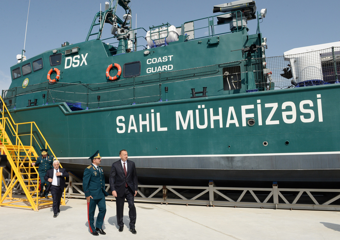 President Aliyev attends opening of new shipyard of State Border Service's Coast Guard