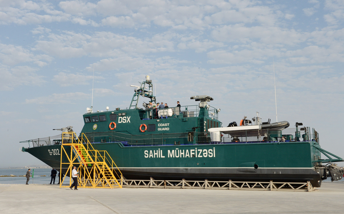 President Aliyev attends opening of new shipyard of State Border Service's Coast Guard