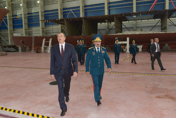 President Aliyev attends opening of new shipyard of State Border Service's Coast Guard