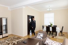 Azerbaijani president reviews 25 newly-built private houses in Khizi