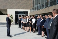 Azerbaijani president attends opening of Heydar Aliyev Center in Khizi