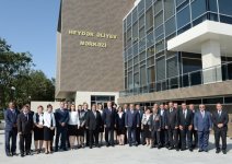 Azerbaijani president attends opening of Heydar Aliyev Center in Khizi