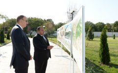 Azerbaijani president reviews reconstruction work at Heydar Aliyev Park in Khizi