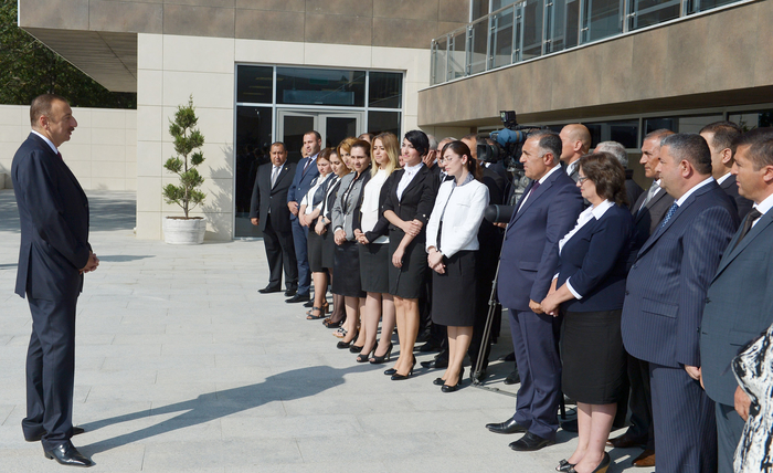 Azerbaijani president attends opening of Heydar Aliyev Center in Khizi
