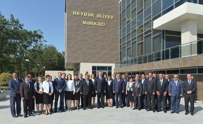 Azerbaijani president attends opening of Heydar Aliyev Center in Khizi
