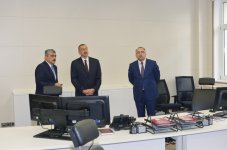 Azerbaijani president reviews newly-built office building of Finance Ministry (PHOTO)