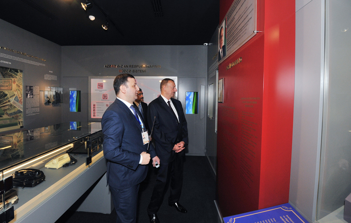 Azerbaijani president reviews newly-built office building of Finance Ministry (PHOTO)