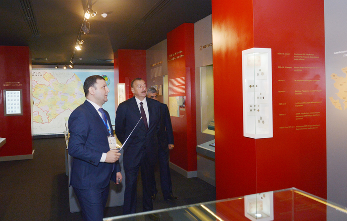 Azerbaijani president reviews newly-built office building of Finance Ministry (PHOTO)