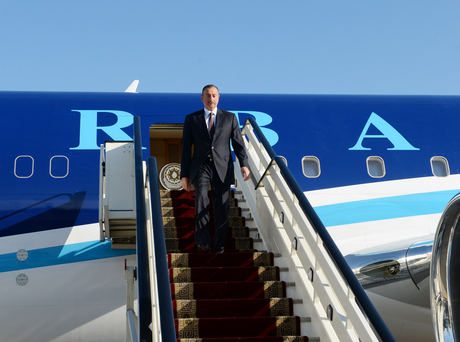 Azerbaijani President arrived in Russian Federation on a working visit