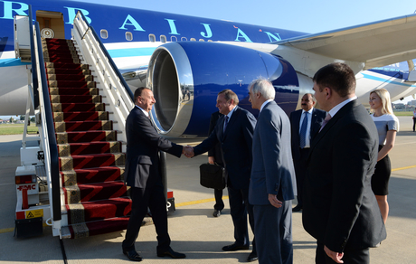 Azerbaijani President arrived in Russian Federation on a working visit