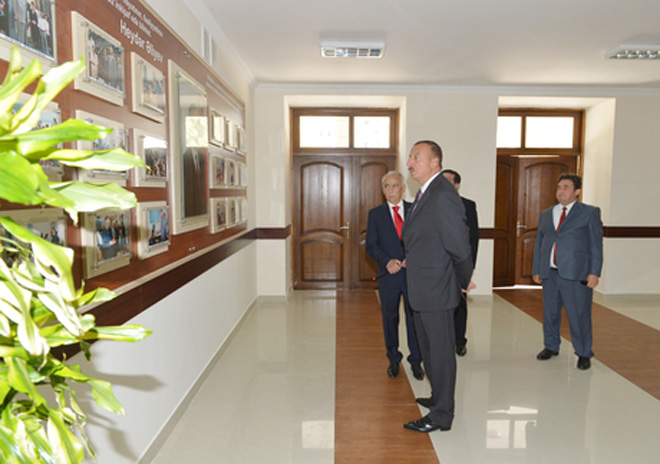 President Aliyev reviewed secondary school No. 115 after major repair and reconstruction