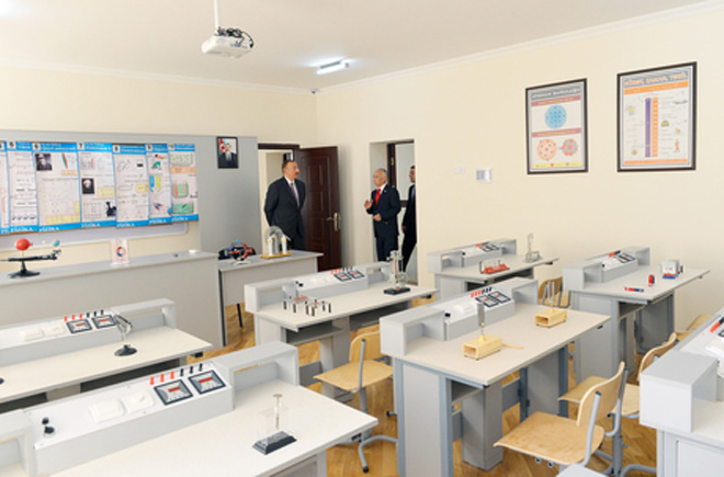 President Aliyev reviewed secondary school No. 115 after major repair and reconstruction