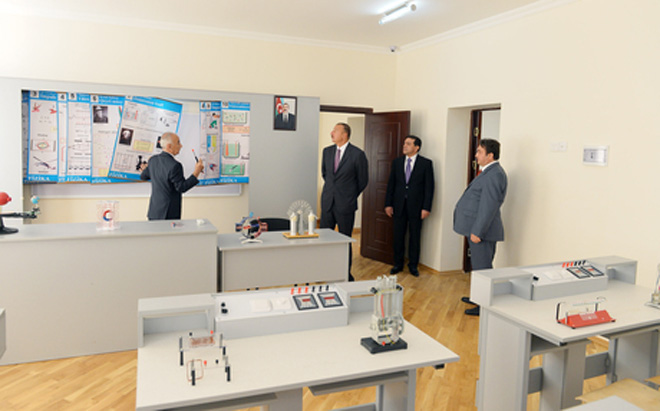 President Aliyev reviewed secondary school No. 115 after major repair and reconstruction