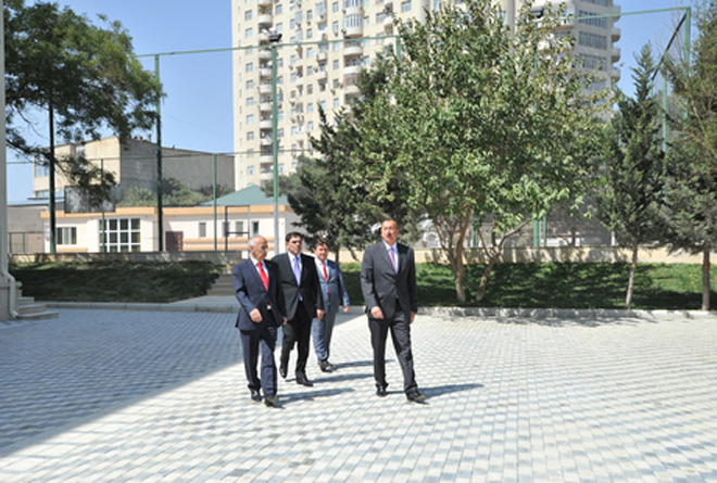 President Aliyev reviewed secondary school No. 115 after major repair and reconstruction