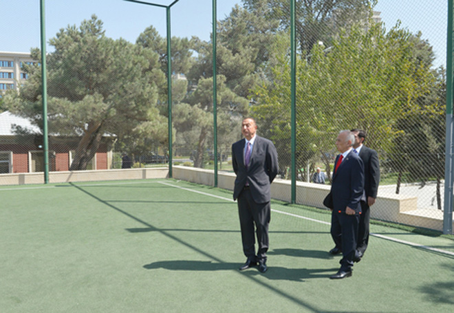 President Aliyev reviewed secondary school No. 115 after major repair and reconstruction