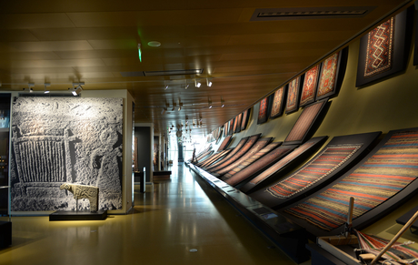 Azerbaijani president and his spouse attend opening of Carpet Museum