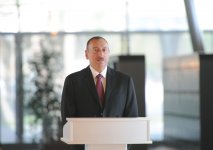 Azerbaijani president and his spouse attend opening of Carpet Museum