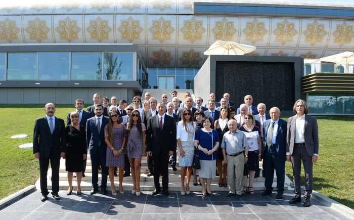 Azerbaijani president and his spouse attend opening of Carpet Museum