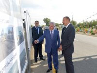 Bulagli-Bahramtapa section of Hajigabul-Bahramtapa highway commissioned in Azerbaijan