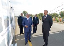 Bulagli-Bahramtapa section of Hajigabul-Bahramtapa highway commissioned in Azerbaijan
