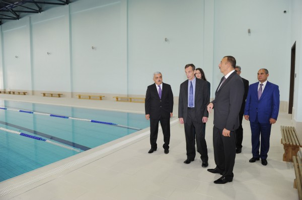 Azerbaijani president observes new office building of Baku Talents Education Complex