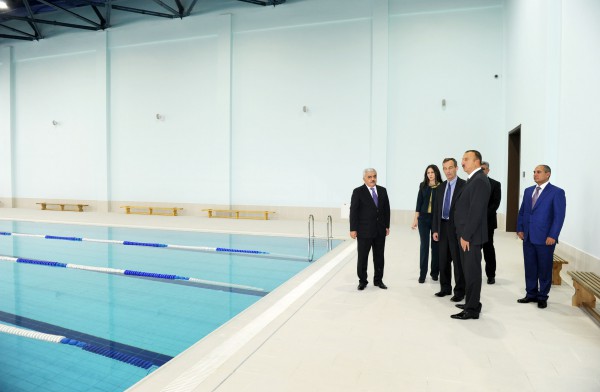 Azerbaijani president observes new office building of Baku Talents Education Complex