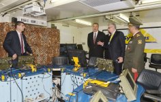 President Ilham Aliyev visits first Azerbaijan international defense industry exhibition