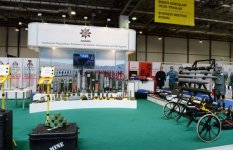 President Ilham Aliyev visits first Azerbaijan international defense industry exhibition