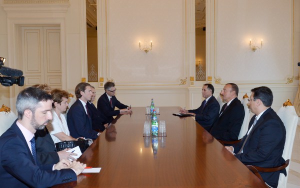 Azerbaijani president receives Austrian Federal Minister