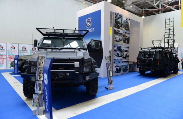 President Ilham Aliyev visits first Azerbaijan international defense industry exhibition