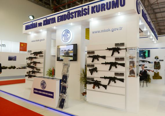 President Ilham Aliyev visits first Azerbaijan international defense industry exhibition