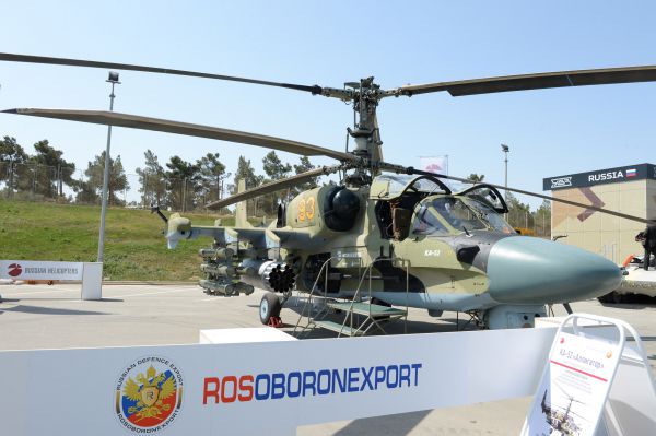 President Ilham Aliyev visits first Azerbaijan international defense industry exhibition