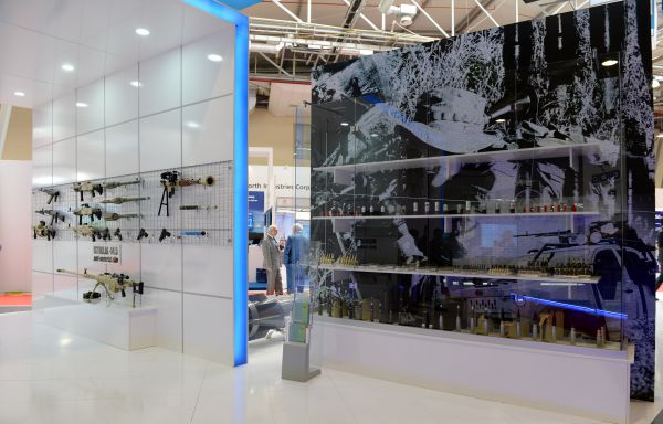 President Ilham Aliyev visits first Azerbaijan international defense industry exhibition