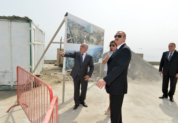 Azerbaijani president, his spouse review progress of construction at White City Boulevard