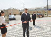 President Ilham Aliyev attended the opening of a new building of school No. 182 in Baku