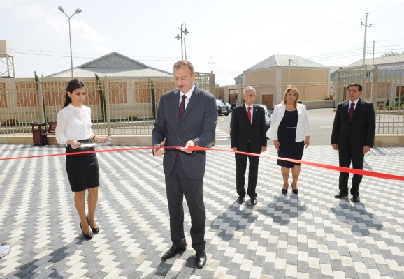 President Ilham Aliyev attended the opening of a new building of school No. 182 in Baku