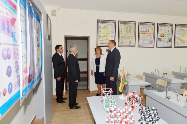 President Ilham Aliyev attended the opening of a new building of school No. 182 in Baku