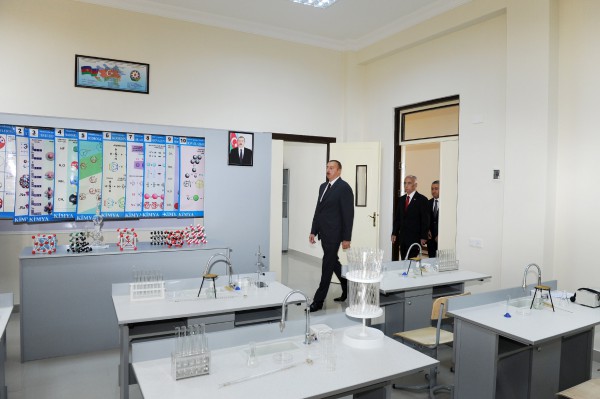 President Ilham Aliyev reviewed school-lyceum No. 72 and secondary school No. 80 in Baku