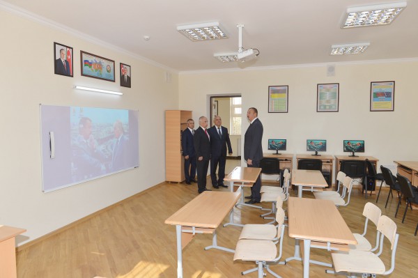 President Ilham Aliyev reviewed school-lyceum No. 72 and secondary school No. 80 in Baku