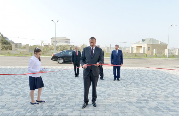 President Ilham Aliyev attended the opening of a new buildings of schools No. 84 in Baku
