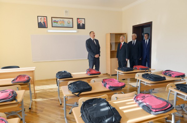 President Ilham Aliyev attended the opening of a new buildings of schools No. 84 in Baku