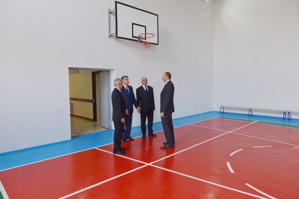 President Ilham Aliyev attended the opening of a new buildings of schools No. 84 in Baku