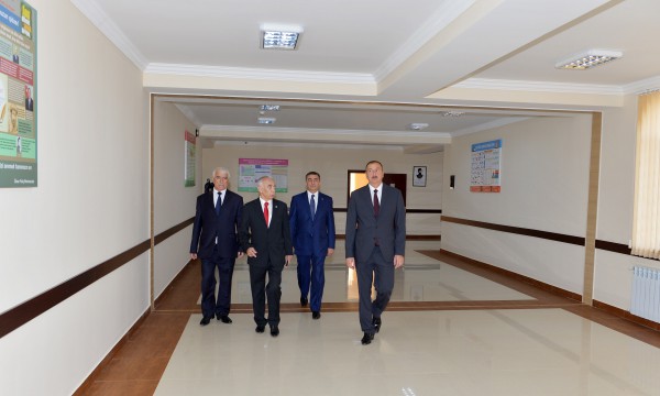 President Ilham Aliyev attended the opening of a new buildings of schools No. 84 in Baku