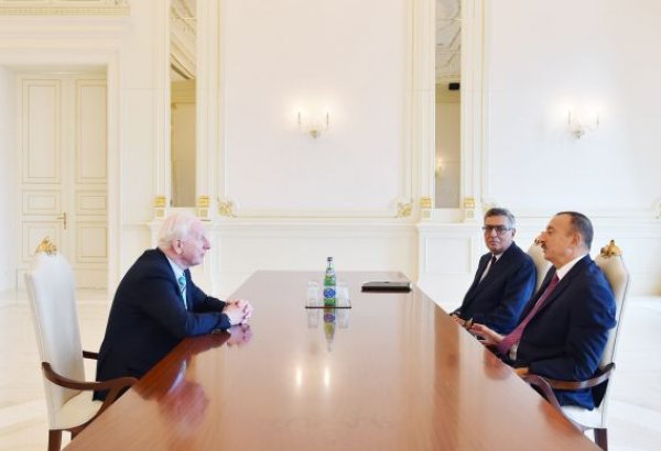 Azerbaijani president receives president of European Olympic Committees
